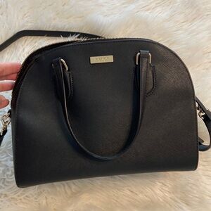KATE SPADE BAG COLOR BLACK EXCELLENT CONDITION SEE ALL PHOTOS LENGTH 9”WIDE 12”